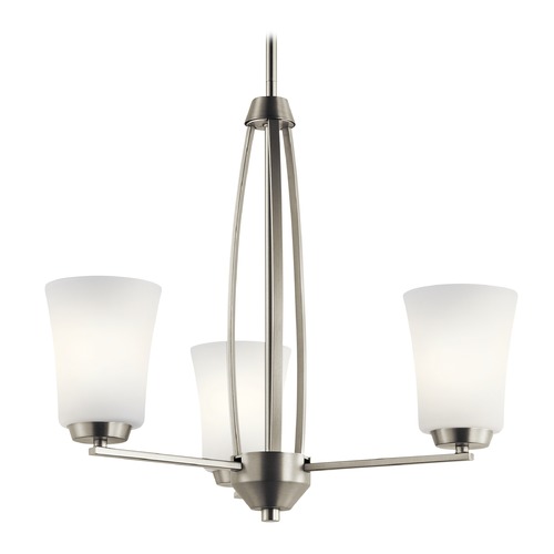 Kichler Lighting Transitional Chandelier Brushed Nickel Tao by Kichler Lighting 44050NI