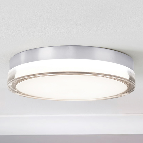 Pi 12-Inch LED Outdoor Flush Mount in Stainless Steel 3500K by Modern Forms