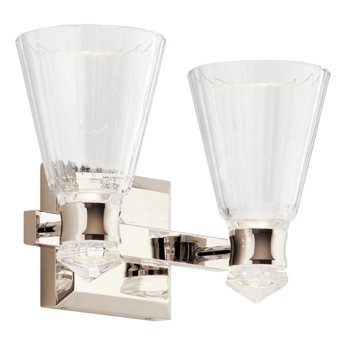 Kayva 4-Light Polished Nickel LED Vanity Light by Kichler Lighting