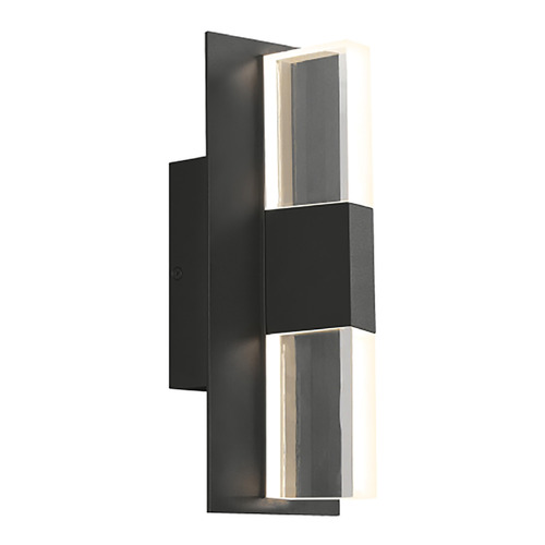 Lyft 12-In 2700K LED Outdoor Light in Black with Surge Protection by VC Modern