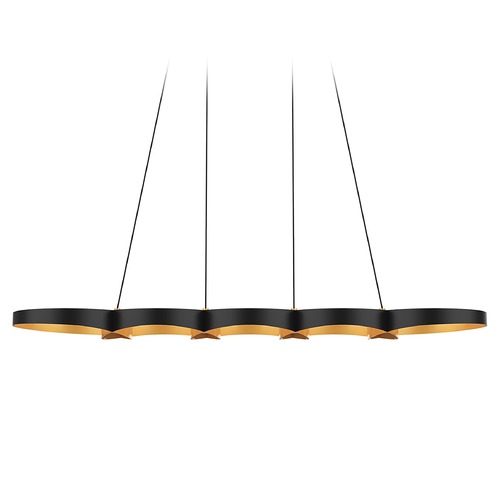 Kuzco Lighting Maestro 37.75-Inch LED Linear Pendant in Black & Gold by Kuzco Lighting LP90838-BK/GD