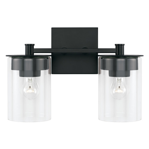 HomePlace by Capital Lighting Mason 13.75-Inch Vanity Light in Matte Black by HomePlace Lighting 146821MB-532