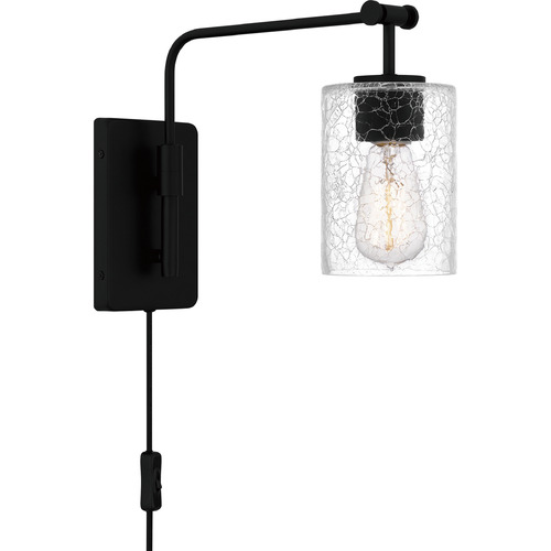 Quoizel Lighting Hodge Matte Black Sconce by Quoizel Lighting QW16134MBK