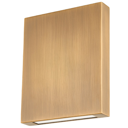 Troy Lighting Thayne Patina Brass LED Outdoor Wall Light