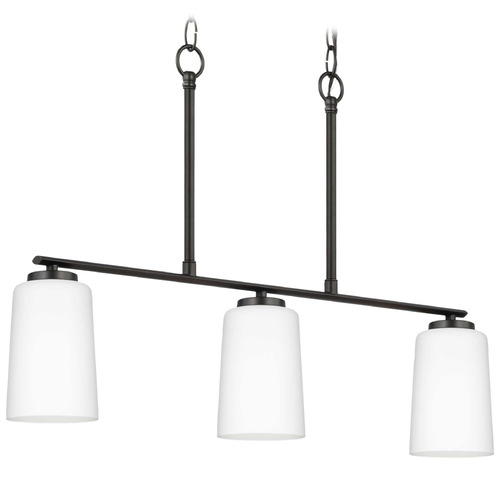 Progress Lighting Adley Matte Black Island Light