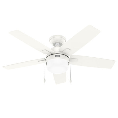 Hunter Fan Company Anisten Fresh White LED Ceiling Fan with Light