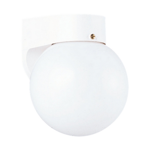 7.25-Inch Outdoor Wall Light in White by Generation Lighting