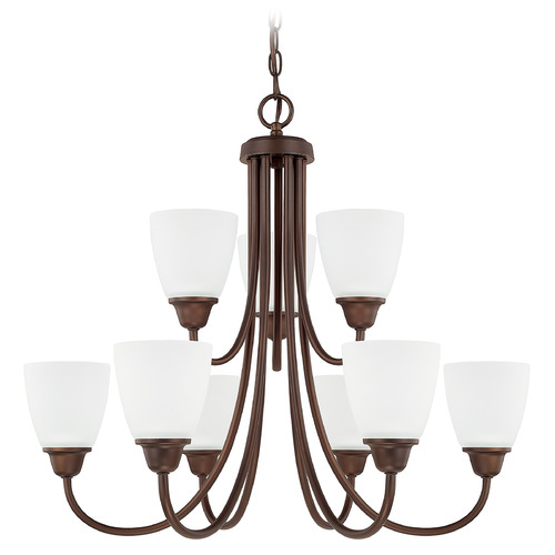 Trenton 27.5-Inch Chandelier in Bronze by HomePlace Lighting