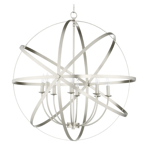 Quorum Lighting Celeste Satin Nickel Pendant by Quorum Lighting 6009-8-65