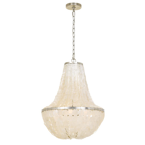 Brielle 18-Inch Chandelier in Antique Silver by Crystorama Lighting