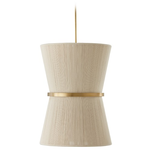 Cecilia 20-Inch Wide Pendant in Patinaed Brass by HomePlace