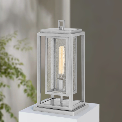 Hinkley Republic Satin Nickel LED Post Light by Hinkley Lighting 1007SI-LL
