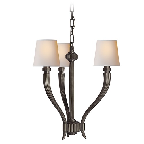 Visual Comfort Signature Collection E.F. Chapman Ruhlmann Chandelier in Bronze by Visual Comfort Signature CHC2461BZNP