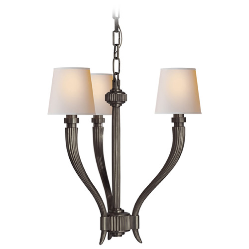 Visual Comfort Signature Collection E.F. Chapman Ruhlmann Chandelier in Bronze by Visual Comfort Signature CHC2461BZNP