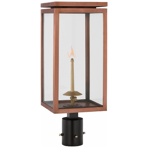 Visual Comfort Signature Collection Chapman & Myers Fresno Gas Post Light in Copper by VC Signature CHO7550SCCG
