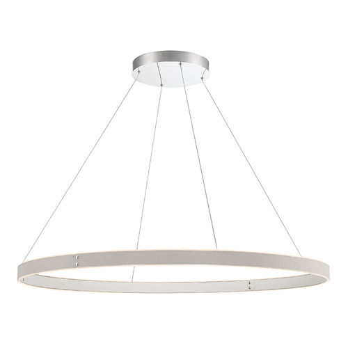 Verdura 45-Inch LED Leather Chandelier in Grey by Eurofase Lighting