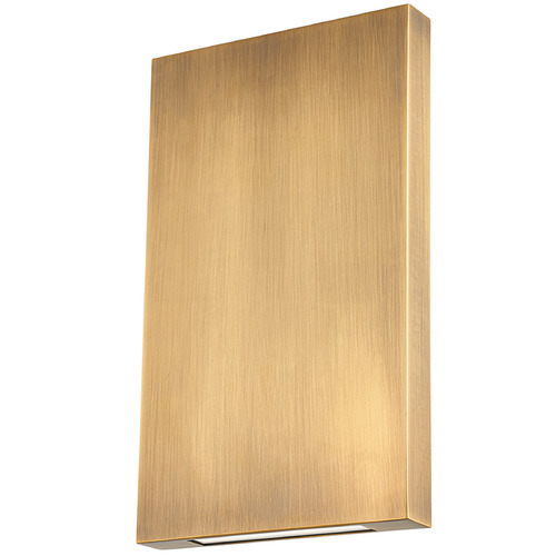 Troy Lighting Thayne Patina Brass LED Outdoor Wall Light