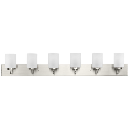 Progress Lighting Merry Brushed Nickel Bathroom Light