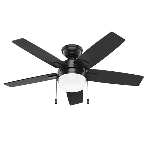 Hunter Fan Company Hunter Fan Company Anisten Matte Black LED Ceiling Fan with Light 52775