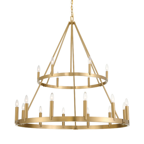 Dutton 18-Light Chandelier in Signature Brass by Minka Lavery