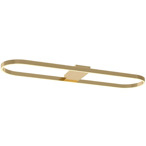 Afx Lighting Glo Satin Brass LED Flushmount Light