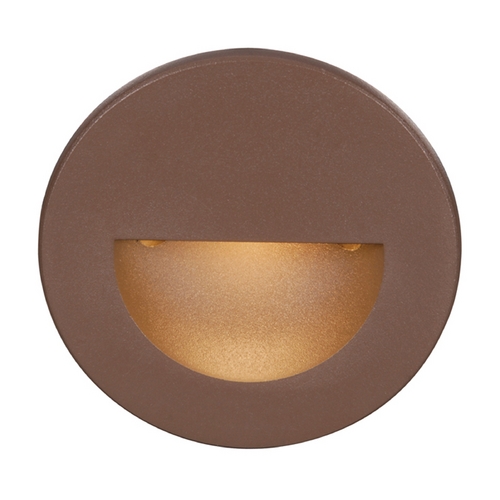 Bronze LED Recessed Step Light with white LED by WAC Lighting