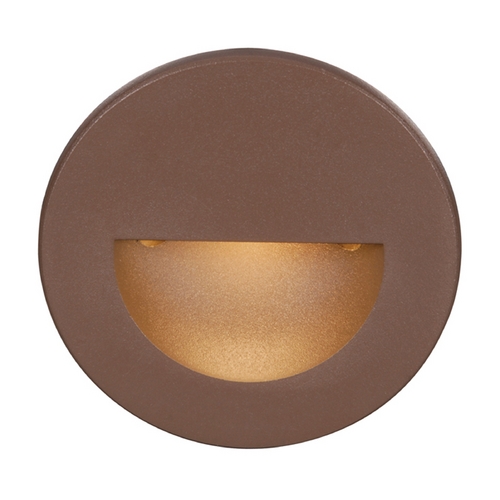 WAC Lighting Bronze LED Recessed Step Light with white LED by WAC Lighting WL-LED300-C-BZ