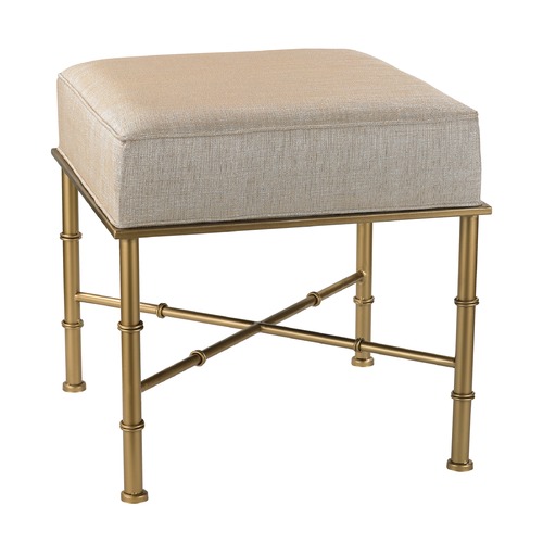 Elk Lighting Gold Cane Bench in Cream Metallic 180-014