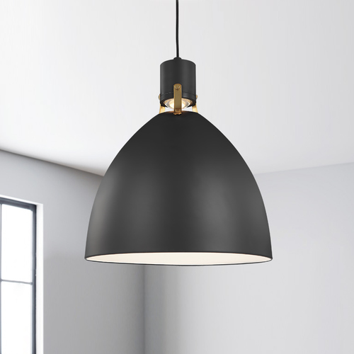 Visual Comfort Studio Collection Brynne Matte Black LED Barn Light by Visual Comfort Studio P1443MB-L1