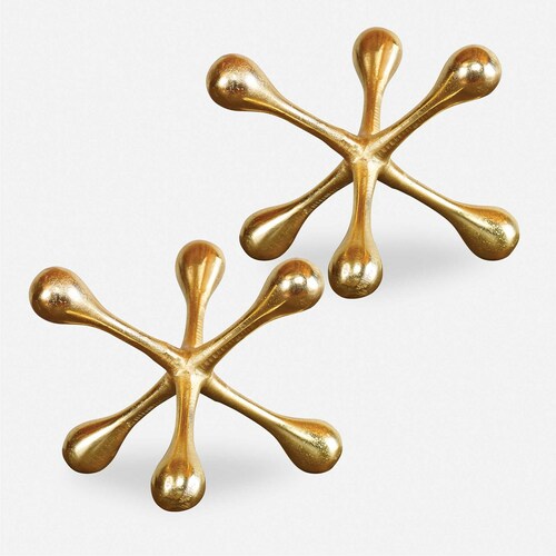 Harlan Objects Set of 2 in Brass by Uttermost Lighting