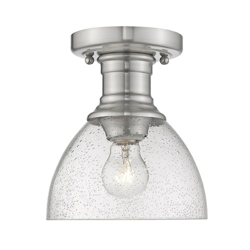 Golden Lighting Hines Pewter Semi-Flush Mount by Golden Lighting 3118-SFPW-SD