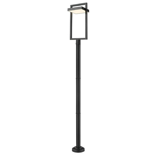 Z-Lite Luttrel Black LED Post Light by Z-Lite 566PHXLR-567P-BK-LED