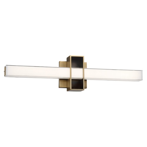 George Kovacs Lighting Major Aged Brass LED Bathroom Light by George Kovacs P1523-575-L