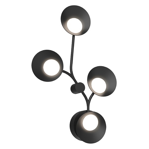 Kuzco Lighting Rotaire 4-Light LED Organic Wall Sconce in Black by Kuzco Lighting WS90120-BK