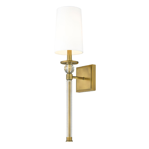 Z-Lite Mia Rubbed Brass Sconce by Z-Lite 805-1S-RB-WH