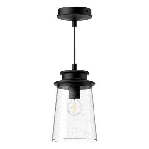 Alora Lighting Quincy Textured Black Outdoor Hanging Light