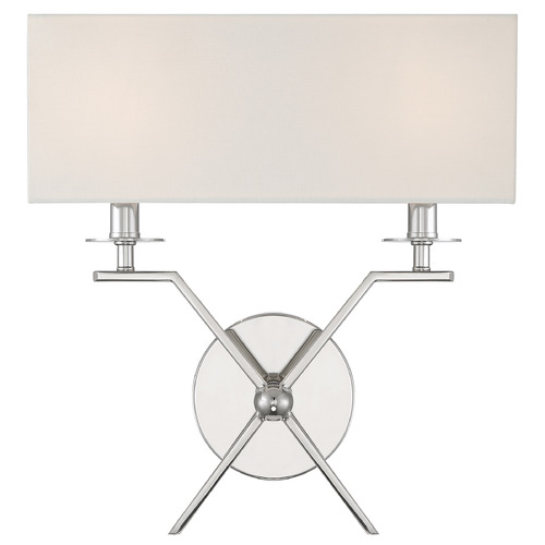 Savoy House Savoy House Lighting Arondale Polished Nickel Sconce 9-3305-2-109