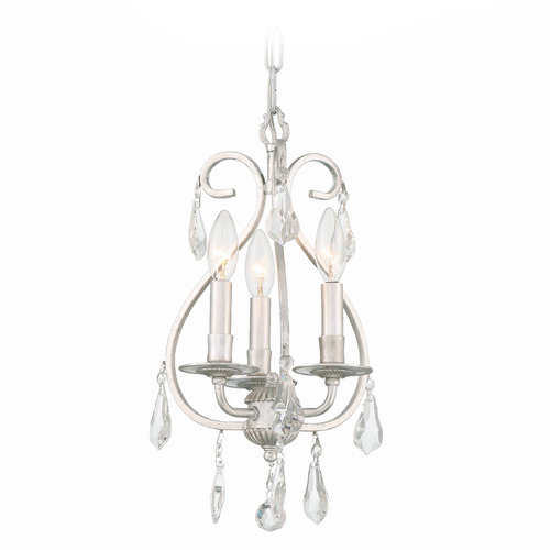 Crystorama Lighting Ashton Olde Silver Crystal Chandelier