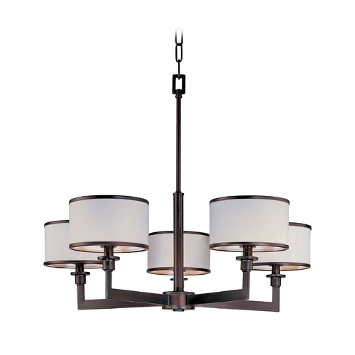 Maxim Lighting Mid-Century Modern Chandelier Oil Rubbed Bronze Nexus by Maxim Lighting 12055WTOI