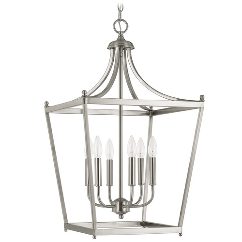 Capital Lighting Stanton 6-Light Lantern Pendant in Brushed Nickel by Capital Lighting 9552BN