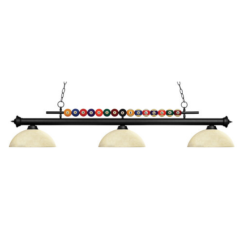 Shark Matte Black Billiard Light by Z-Lite