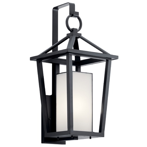 Kichler Lighting Pai Large Black Outdoor Wall Light by Kichler Lighting 49878BK