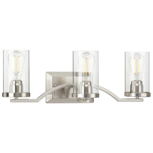 Progress Lighting Lassiter Brushed Nickel Bathroom Light