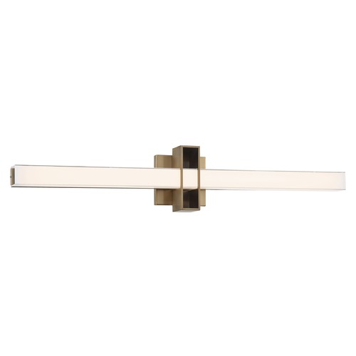 George Kovacs Lighting Major Aged Brass LED Bathroom Light by George Kovacs P1524-575-L