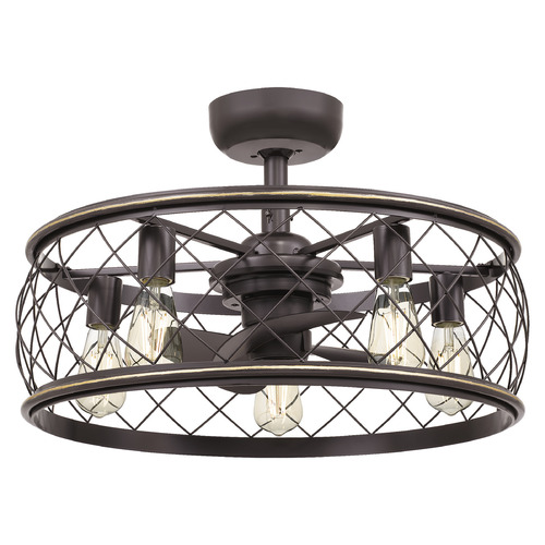 Quoizel Lighting Dury Ceiling Fan with Light in Palladian Bronze by Quoizel Lighting RDY3122PN