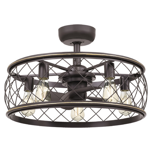 Dury Ceiling Fan in Palladian Bronze by Quoizel Lighting
