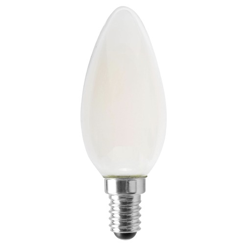Satco Lighting Satco 4.5 Watt B11 LED Frosted 350 Lumens 3000K European Base 120 Volt Dimmable S12117