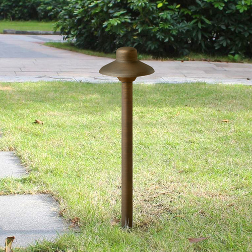 Hardy Island Large LED Path Light in Bronze by Hinkley Lighting