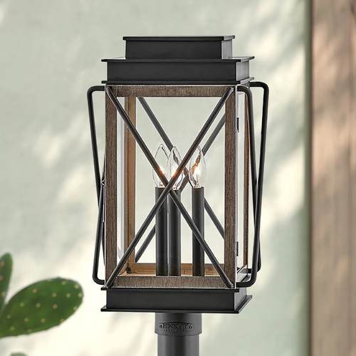 Montecito 20.50-Inch Black Post Light by Hinkley Lighting
