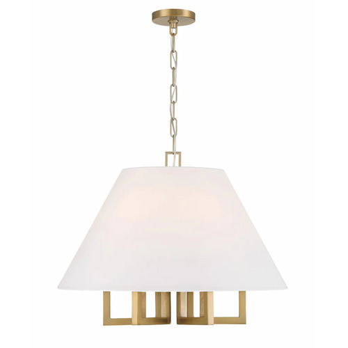 Libby Langdon Westwood Chandelier in Gold by Crystorama Lighting